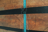 P08 [z cyklu PROTI], akryl na plátně, 200x160cm, 2019 detail 01