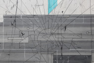 P18 [z cyklu PROTI], akryl na plátně, 100x100cm, 2019 detail 01