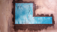 No. 1444 (diptych), olej a akryl na plátně, 180x300 cm (2014), detail 01