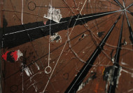 P16 [z cyklu PROTI], olej a akryl na plátně, 60x40cm, 2019 detail 01