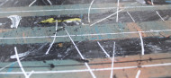 P17 [z cyklu PROTI], olej a akryl na plátně a sololitu, diptych (2x) 30x20cm, 2019 detail 02