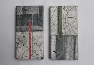 P21 [from AGAINST series], acrylic on canvas, diptych (2x) 20x10cm, 2019